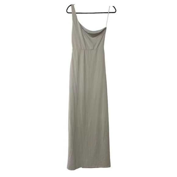 Superdown Eria Maxi Dress One Shoulder with Cutout in Light Grey Size XS - Picture 5 of 8